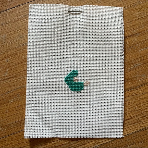 Ornament Cross Stitch Kit with Lace Angel With Teddy Vintage - Picture 7 of 11